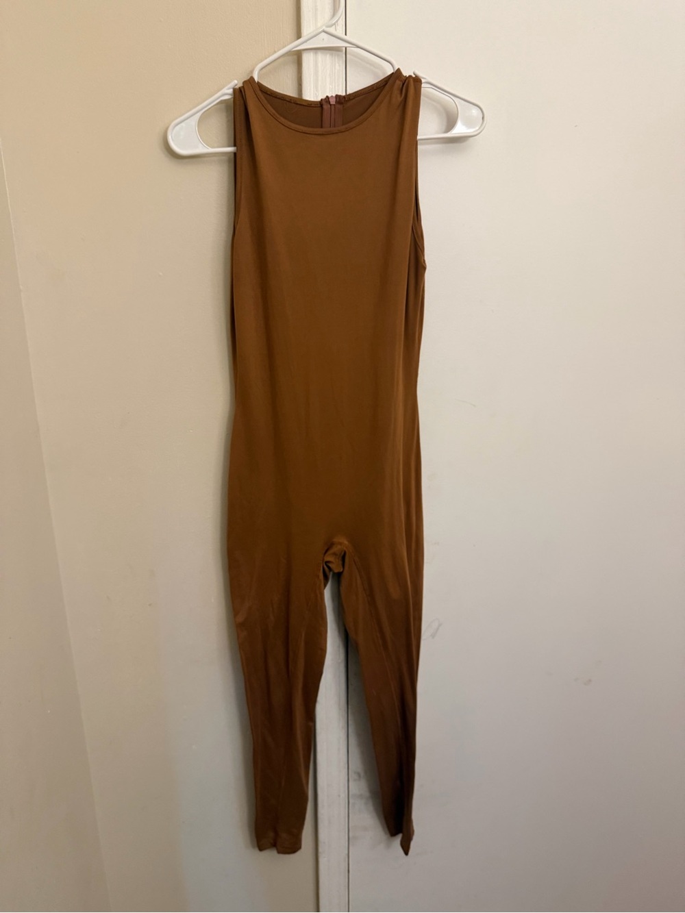 Sleeveless Brown Jumpsuit - Sleek Women's One-Piece